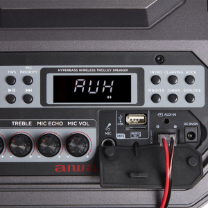 Aiwa KBTUS-710 VOLCANO Bluetooth party hangszóró fekete